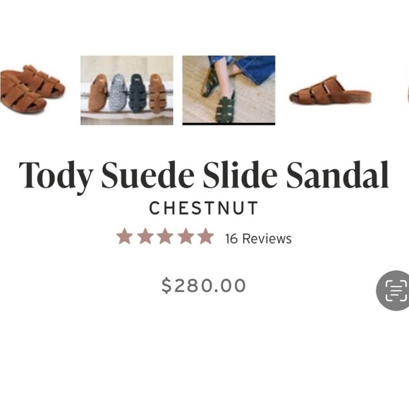 Beek Tody Mule in Moss Green Suede Leather Fisherman Sandals size 10 Worm Once - Picture 2 of 9